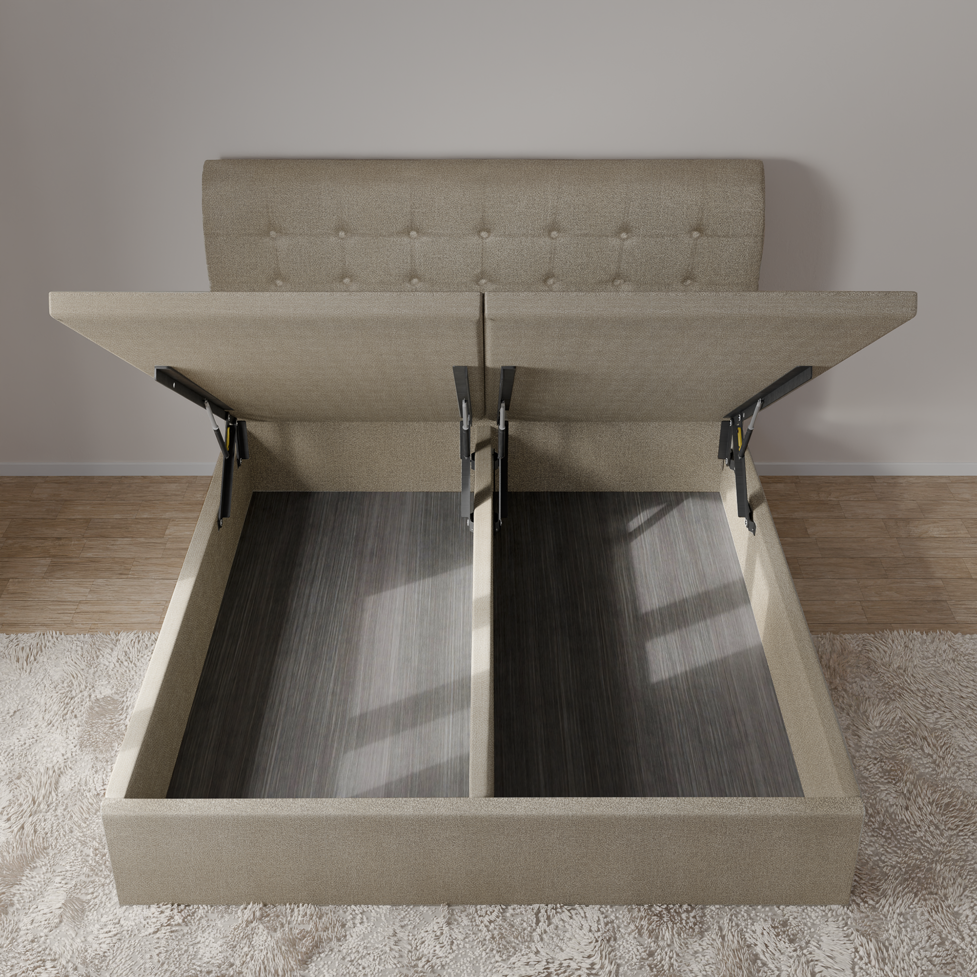 Timeless & Classic Series: Storage Bedframe Model C