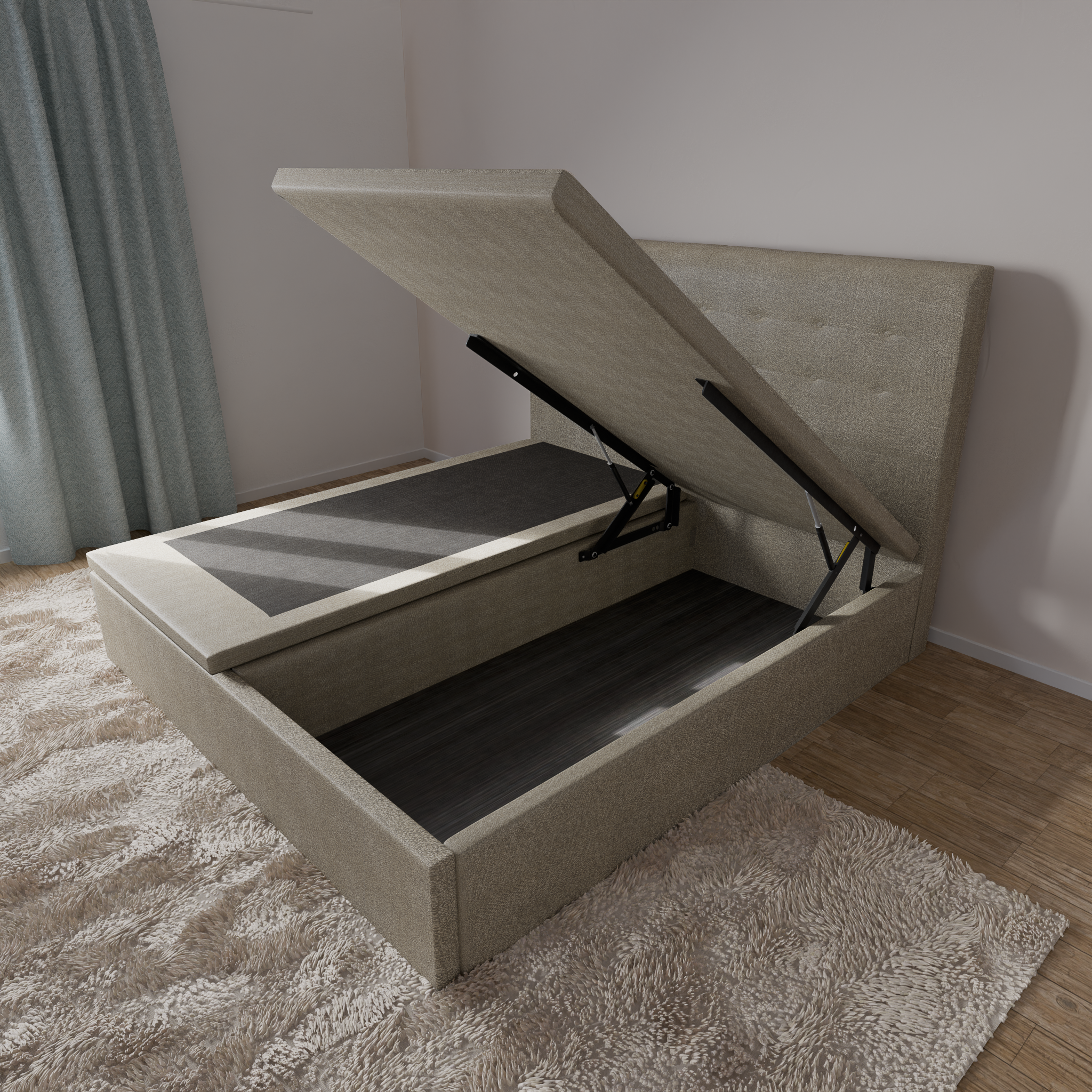 Timeless & Classic Series: Storage Bedframe Model C