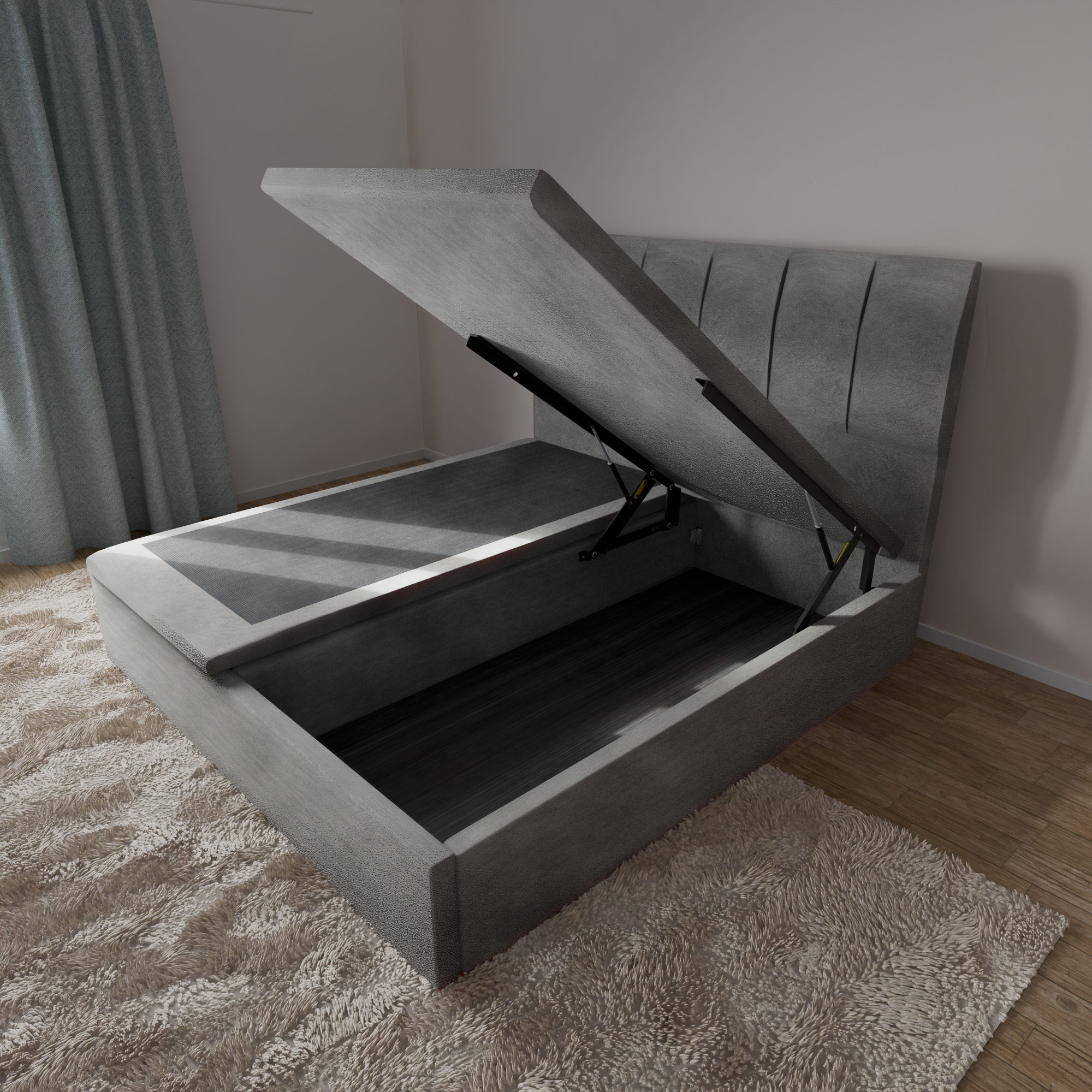 Timeless & Classic Series: Storage Bedframe Model D