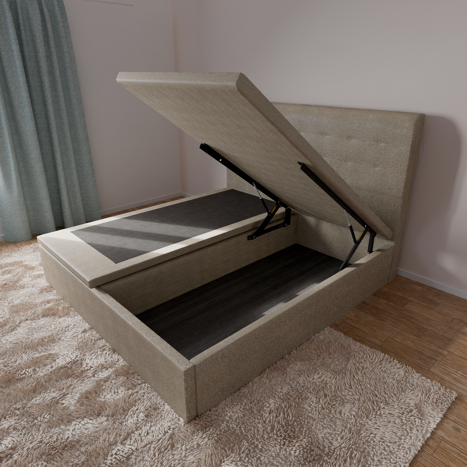 Timeless &amp; Classic Series: Storage Bedframe Model C